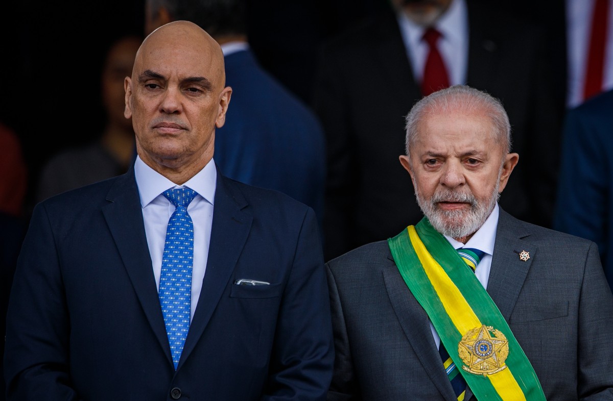 Audiência sobre o IOF deve ocorrer com a ausência de líderes do Congresso Presidente Lula e Alexandre de Moraes (STF) no 7 de Setembro - Desfile celebra o Dia da Independência do Brasil na Esplanada dos Ministérios, em Brasília (Foto: Brenno Carvalho / Agência O Globo)