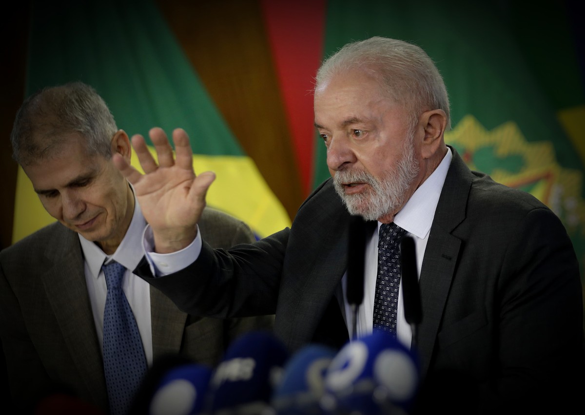 Ministro-chefe da Secom, Sidônio Palmeira, e o presidente Lula (Foto: Cristiano Mariz)