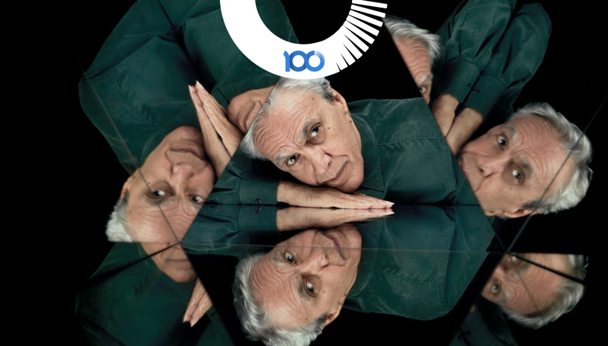 Caetano Veloso no clipe de Anjos Tronchos — Foto: Divulgação