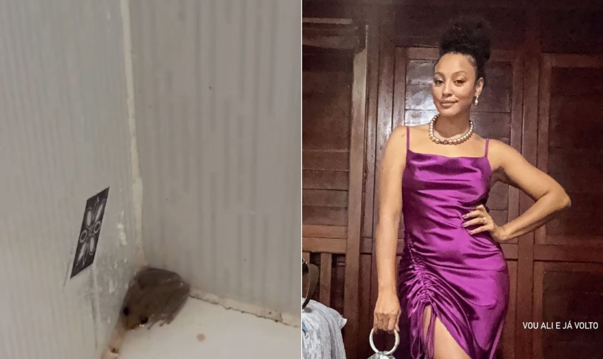 Sheron Menezzes se surpreende ao encontrar perereca durante banho em Parintins Sheron Menezzes foi atacada por perereca (Foto: Reprodução/Instagram)