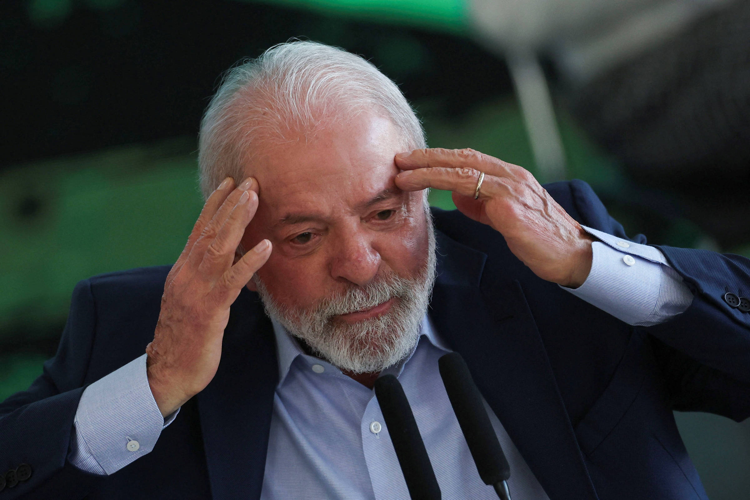 Lula anuncia megaponte na Bahia com entrega prevista para daqui a seis anos O presidente Lula (PT) durante evento no Palácio do Planalto, em Brasília. (Foto: Adriano Machado - 1.jul.2025/REUTERS)