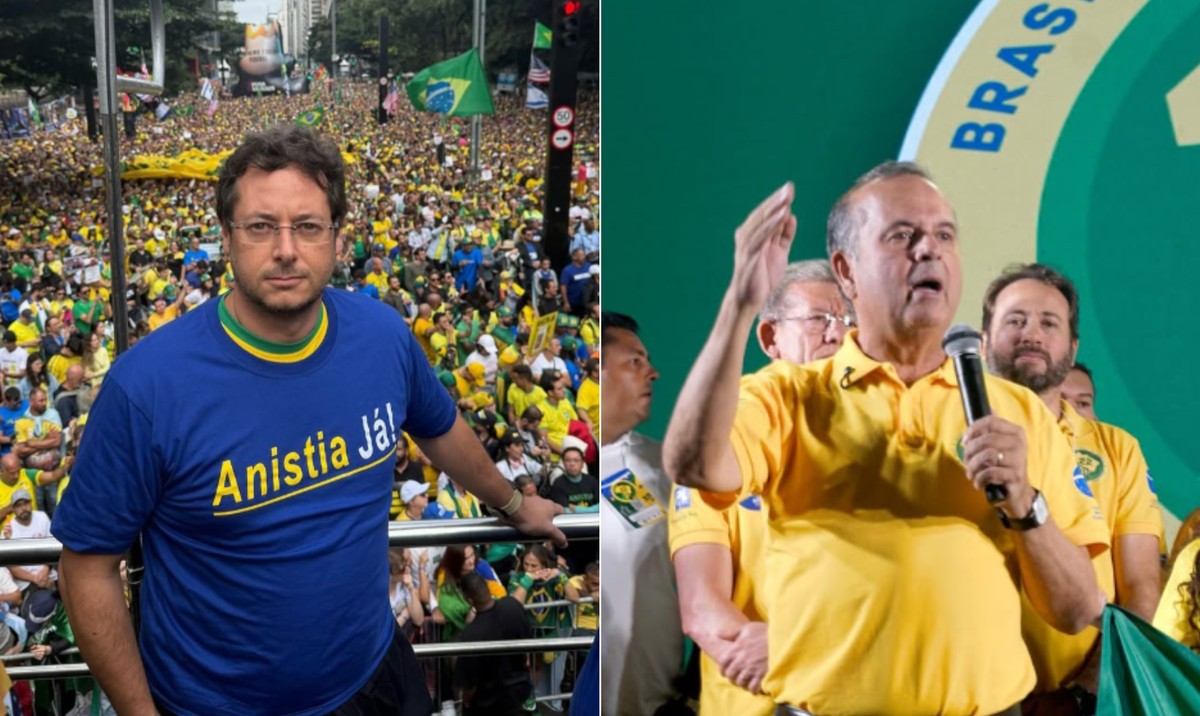 Senador critica campanha do PT sobre 'Taxação BBB' como 'bossal e burocrática' Senador Rogério Marinho (PL-RN) e o ex-assessor do ex-presidente Bolsonaro, Fabio Wajngarten, criticam projeto do PT (Foto: Reprodução/Instagram)