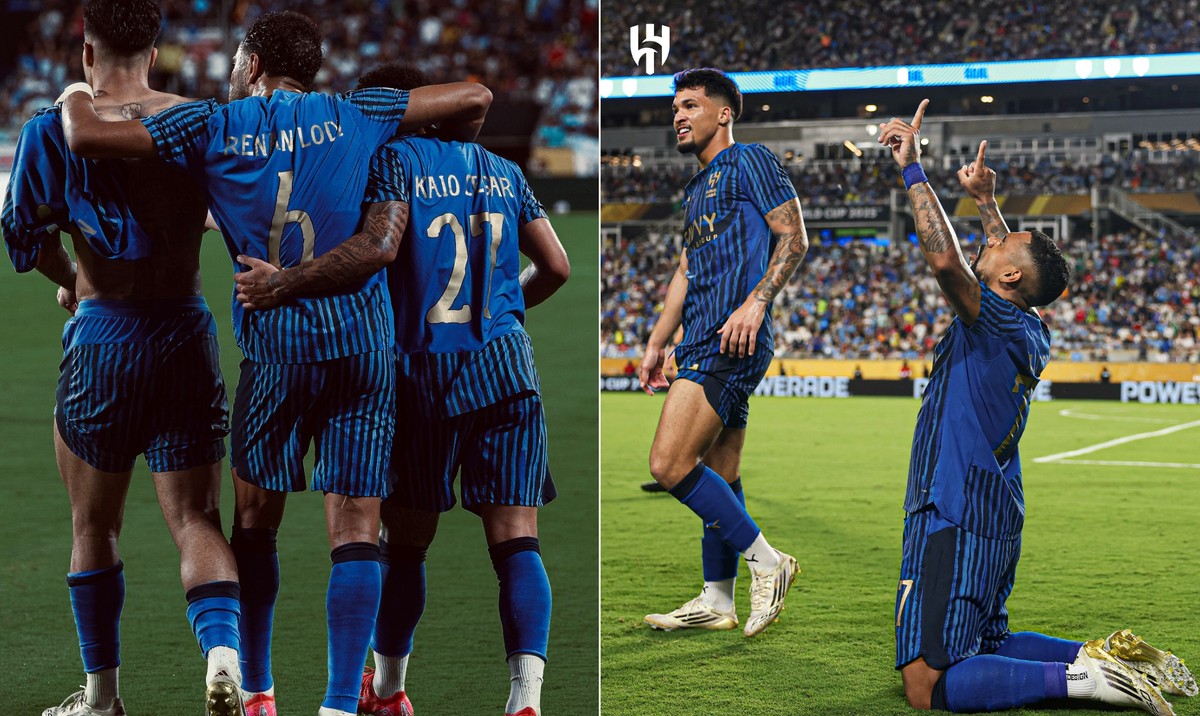 Brasileiros do Al-Hilal podem desafiar Fluminense no Mundial de Clubes Renan Lodi, Marcos Leonardo, Kaio Cesar e Malcom formam quateto brasileiro do Al-Hilal (Foto: Reprodução/Al Hilal)