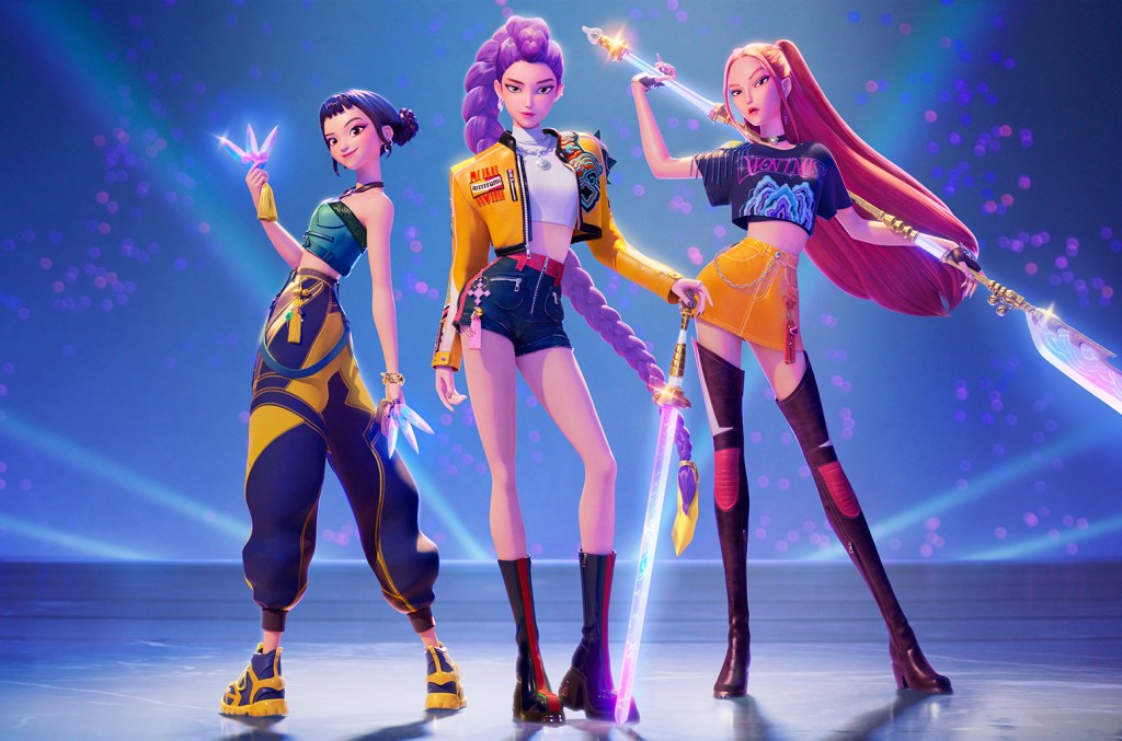 Famosos pop fictícios de 'KPop Demon Hunters' superam sucessos de estrelas reais nos EUA O podcast Greatest Pop Stars desta semana analisa os grupos 'KPop Demon Hunters' HUNTR/X e Saja Boys, que estão conquistando sucessos maiores do que a maioria dos grupos de K-pop. (Foto: Reprodução)