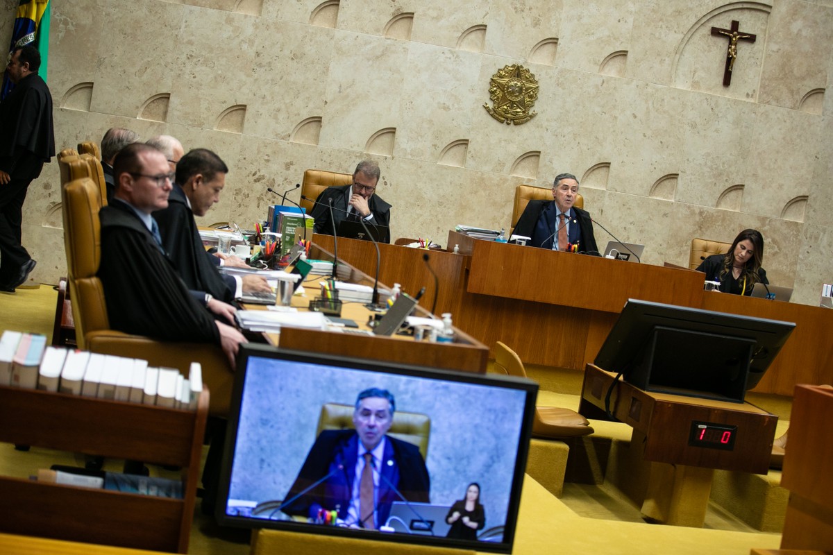 Plenário do STF durante julgamento sobre responsabilização das redes sociais (Foto: Brenno Carvalho / Agência O Globo)