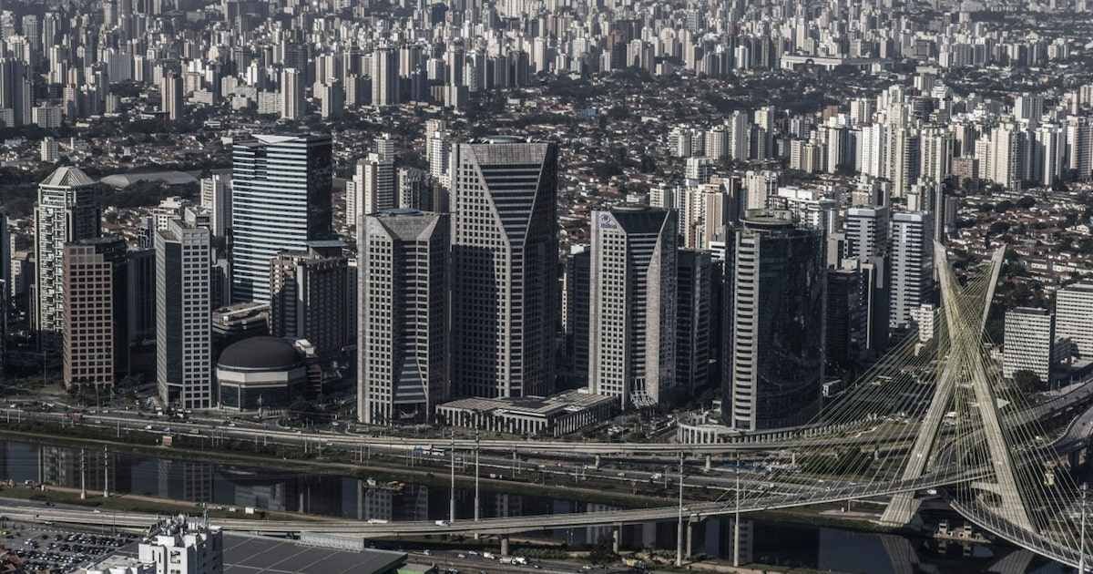 Consórcio se destaca como uma das principais teses de crescimento do Patria Vista aérea da região da Berrini, em São Paulo: infraestrutura vertical para produtos financeiros é uma das teses principais do Patria em high growth (Foto: Paulo Fridman/Bloomberg)