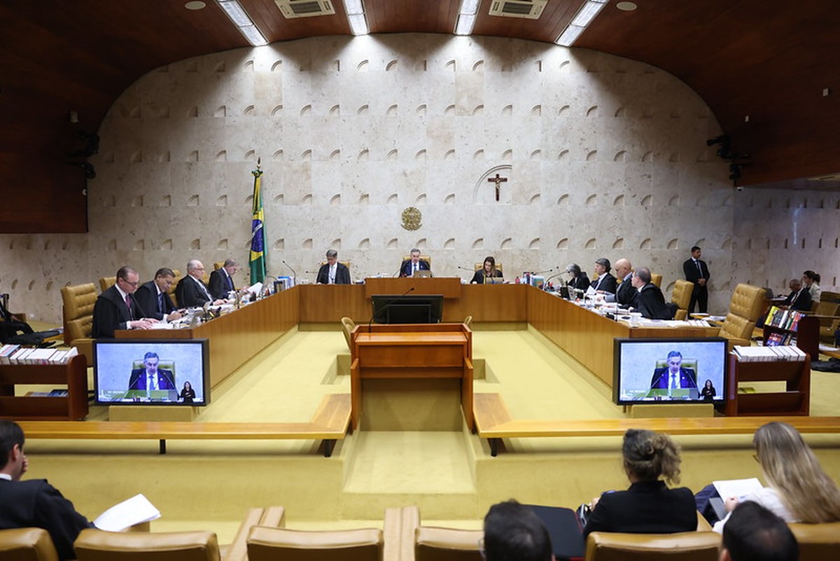 Plenário do STF durante sessão de julgamento (Foto: Gustavo Moreno/STF/26-02-2025)