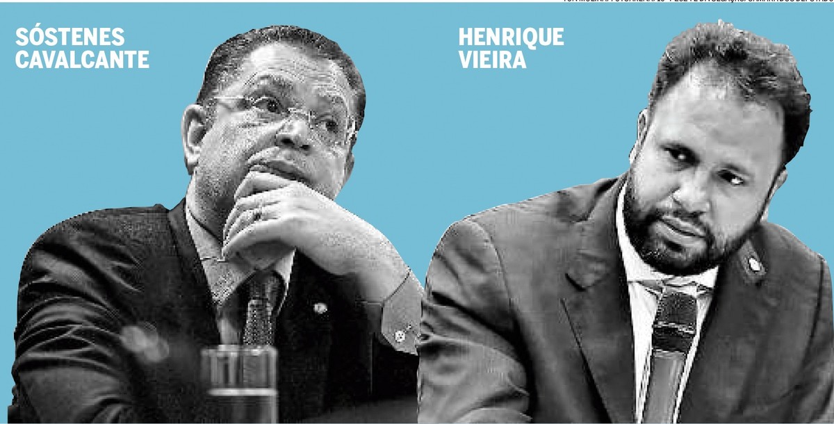 Sóstenes e Henrique Vieira debatem divergências sobre bolsonarismo entre evangélicos Deputados federais e pastores evangélicos, Sóstenes Cavalcante (PL-RJ) e Henrique Vieira (PSOL-RJ) (Foto: Arte O GLOBO)
