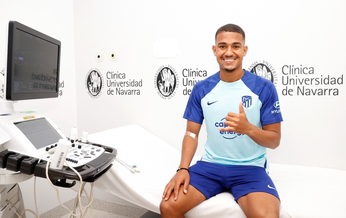 Samuel Lino, do Atlético de Madrid (Foto: Divulgação/Atleti)