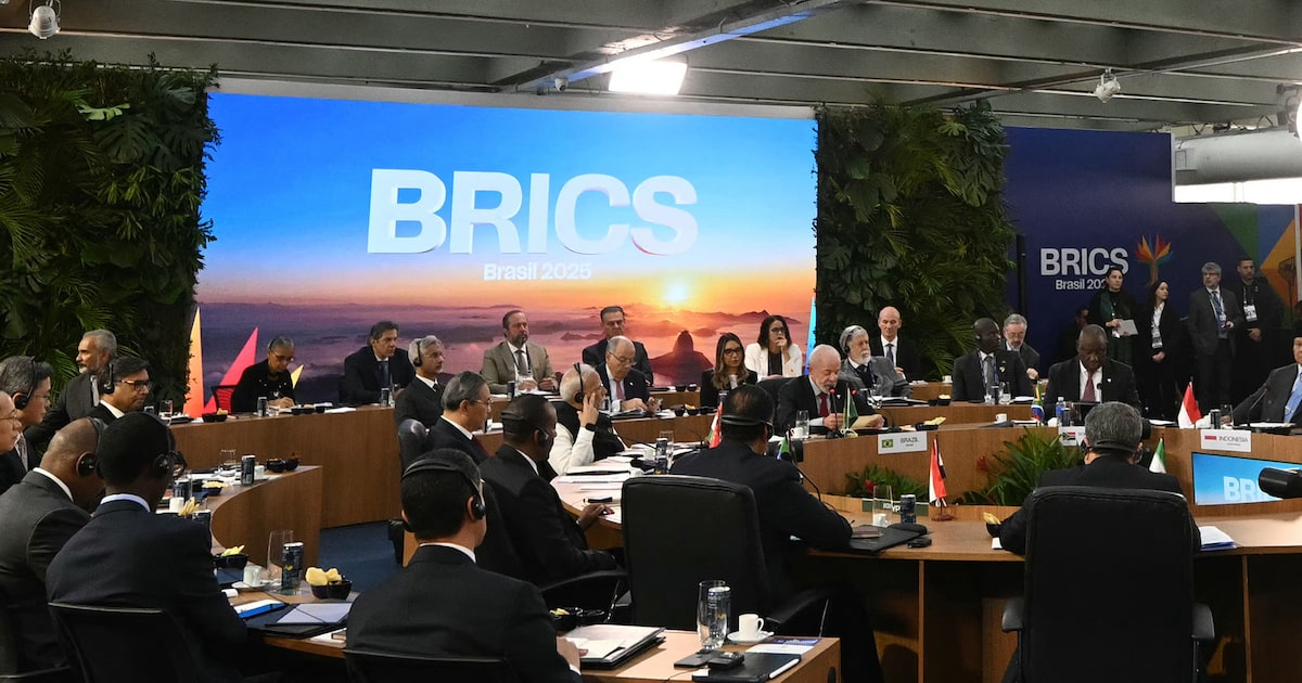 Líderes dos Brics criticam tarifas unilaterais e ações militares no Rio Declaração conjunta condena ataques dos EUA e de Israel contra o Irã e conclamaram o governo israelense a retirar as tropas da Faixa de Gaza (Foto: MAURO PIMENTEL)