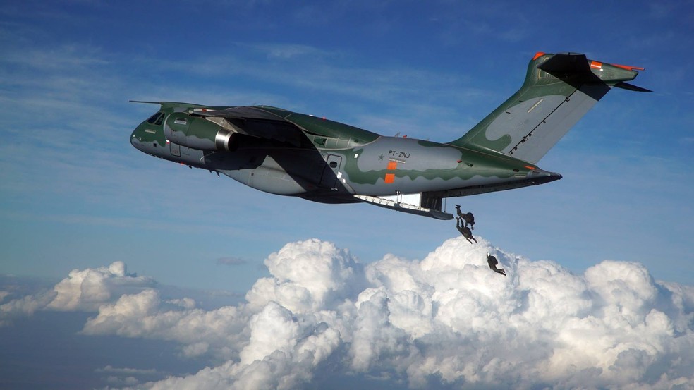 KC-390 é o maior avião já produzido no Brasil (Foto: Embraer/Divulgação)