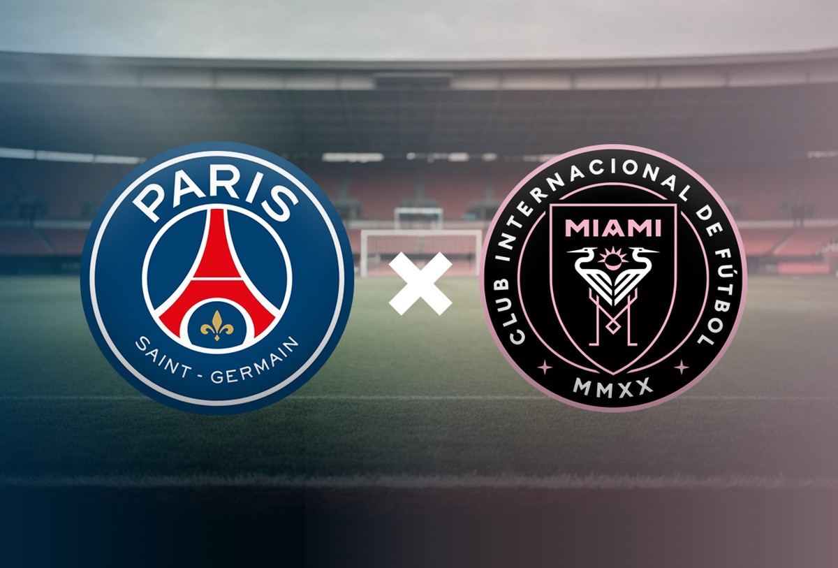 PSG e Inter Miami se enfrentam ao vivo no Mundial de Clubes da Fifa PSG-FRA X Inter Miami-EUA — Foto: Editoria de Artes