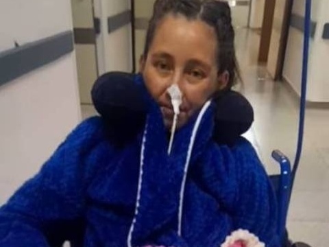 Argentina passa por laqueadura e sai do hospital sem uma perna e com novo coração Alison Calfunao está em recuperação em hospital de Bueno Aires (Foto: Reprodução/Instagram)