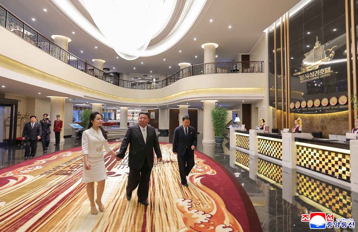 Kim Jong-un vai inaugurar o espaço no dia 1º de julho deste ano, informou a mídia estatal (Foto: AFP PHOTO / KCNA VIA KNS)