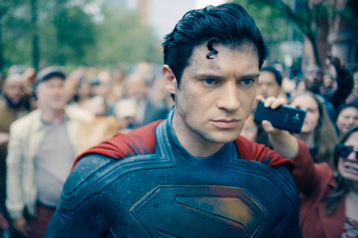 David Corenswet, como 'Superman'. (Foto: Reprodução)