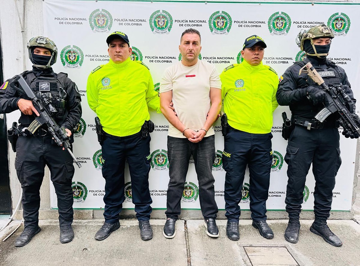 Colômbia prende mafioso italiano envolvido na compra de cocaína em grande escala Colômbia captura mafioso italiano 'comprador atacadista' de cocaína (Foto: Polícia da Colômbia)