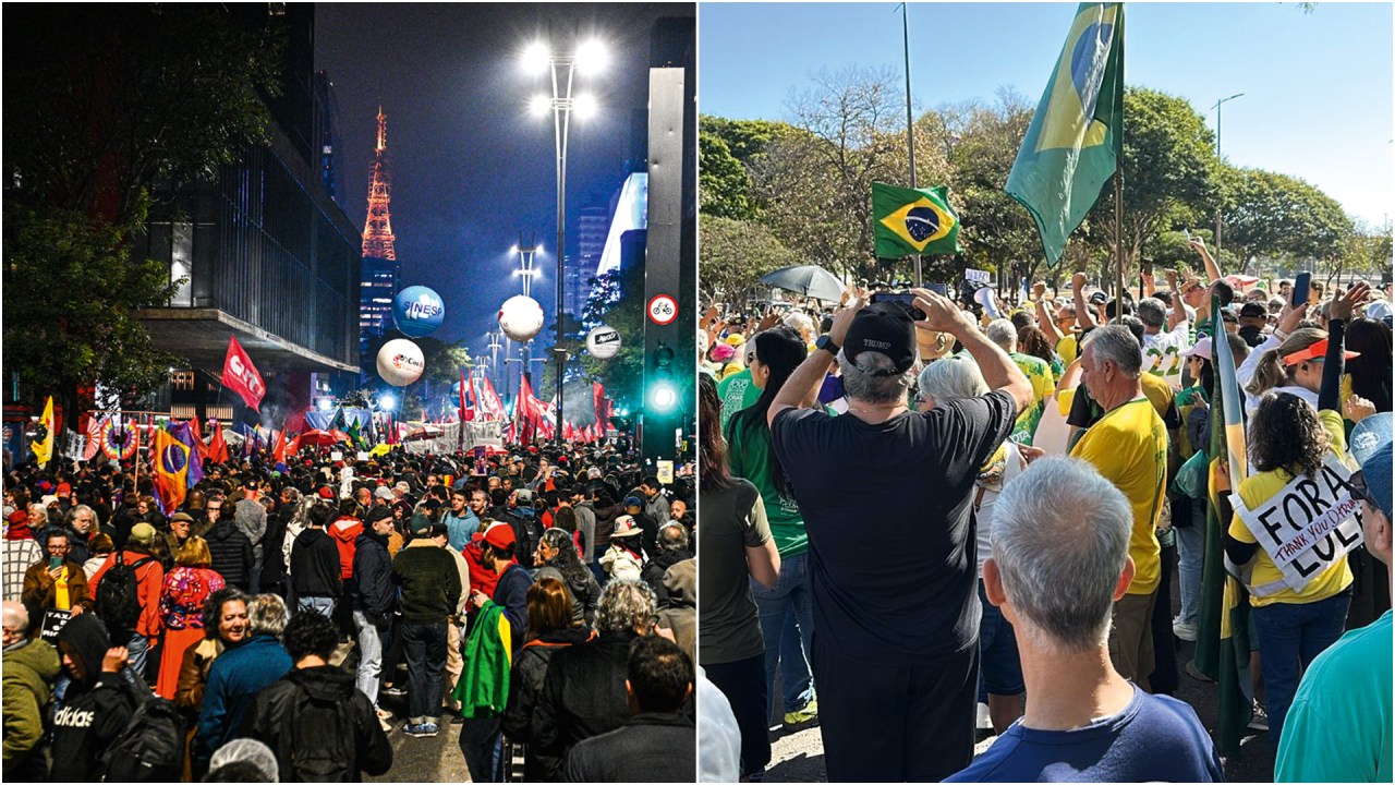 Polarização ameaça o diálogo e a convivência pacífica na sociedade atual MANIFESTAÇÕES - Esquerda e direita foram às ruas nos últimos dias: grupos que se retroalimentam dessa rivalidade (Foto: Roberto Sungi/Ato Press/Agência O Globo;/Reprodução)
