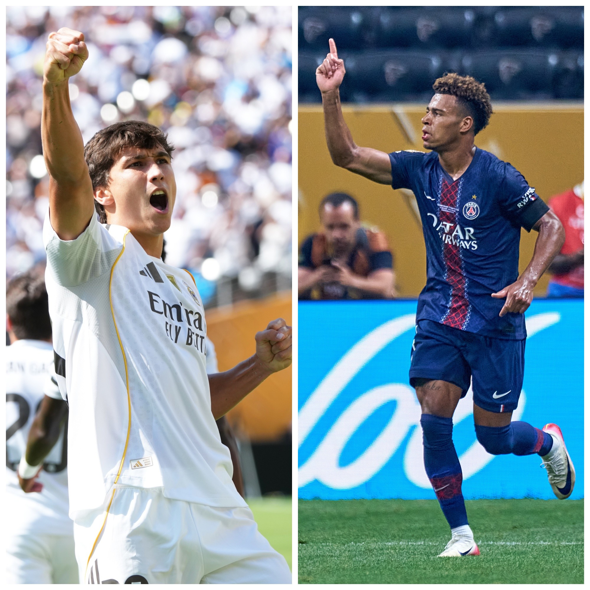 PSG e Real Madrid duelam por vaga na final contra o Chelsea no Mundial de Clubes Foto: Reprodução