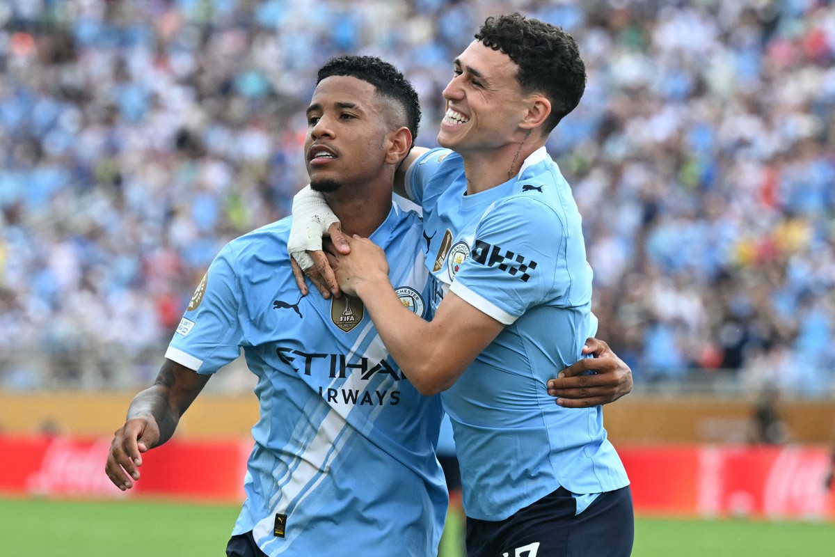 Premier League lidera ranking de aproveitamento no Mundial de clubes Manchester City, de Savinho e Foden, ajudou a Premier League a ter maior aproveitamento na primeira fase do Mundial (Foto: Chandan KHANNA / AFP)