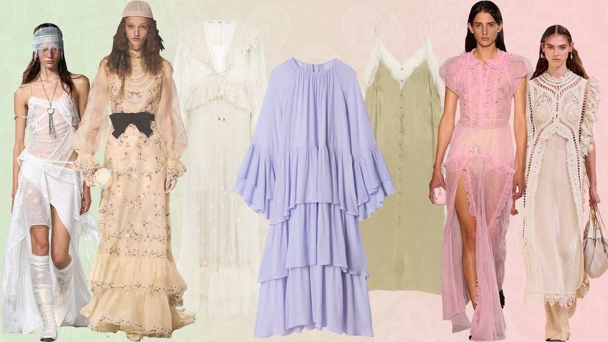 Os vestidos bohemios que vão dominar o verão 2023 'La Primavera' de Sandro Botticelli (Foto: Ivy Close Images/Universal Image)
