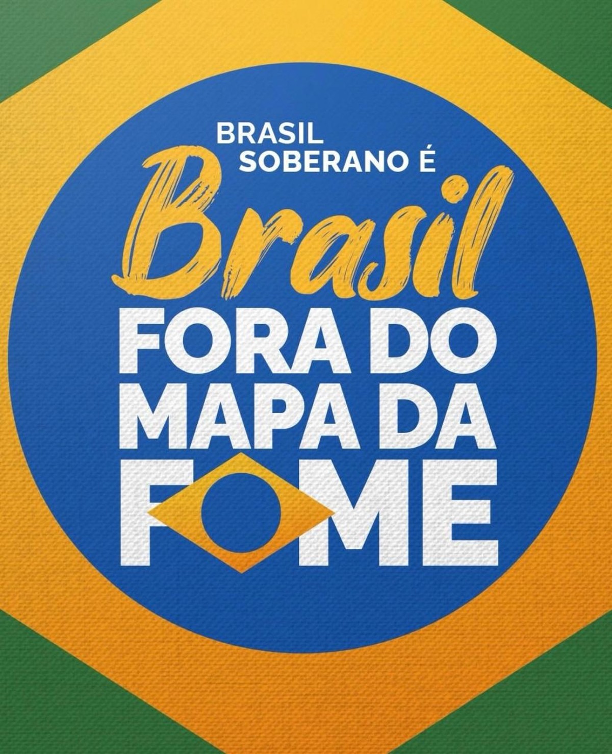 Perfis de esquerda comentam saída do Brasil do Mapa da Fome nas redes sociais Post compartilhado por perfil oficial de Lula no X com slogan — Foto: Reprodução/Redes sociais