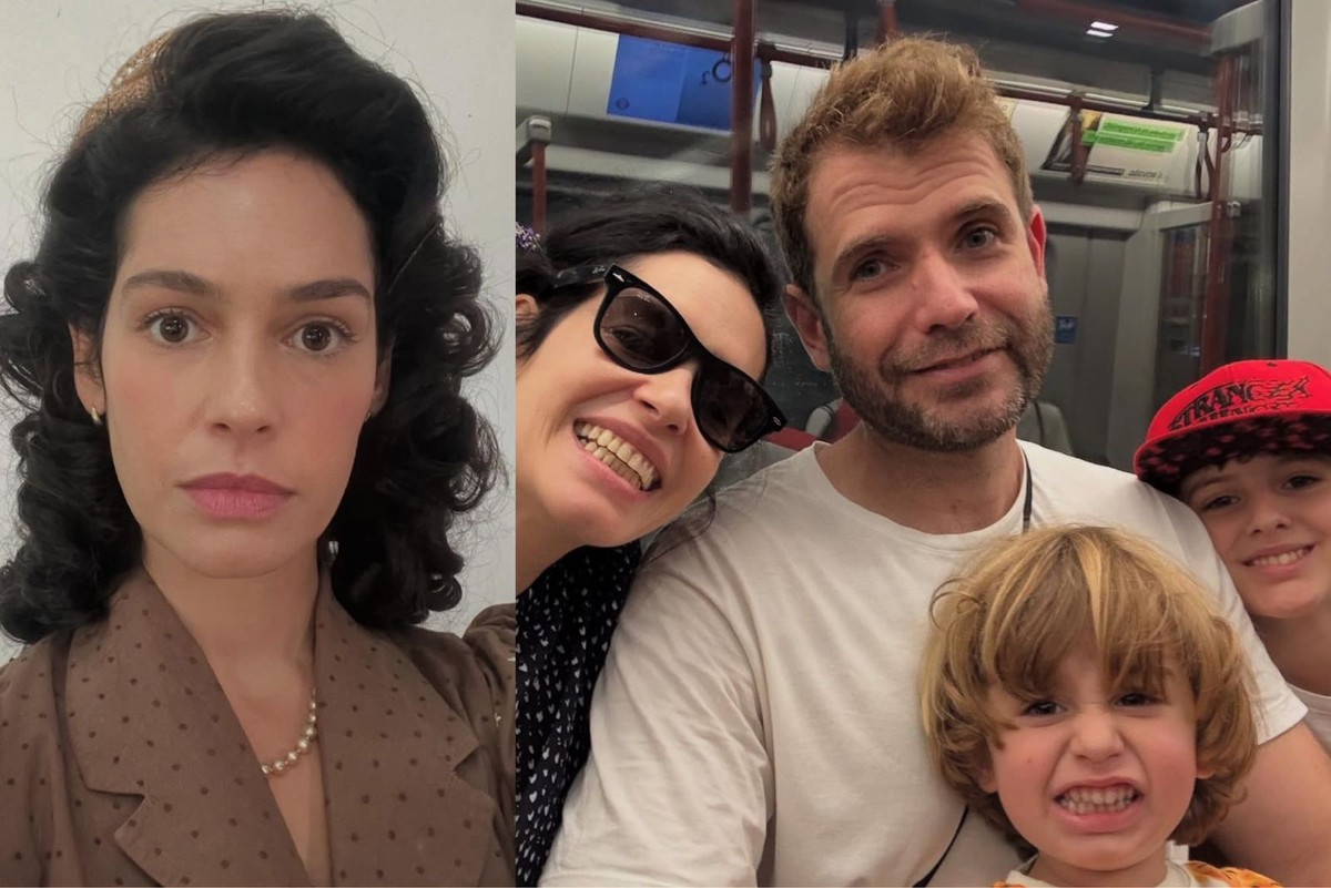 Maria Flor compartilha momentos especiais em Londres com a família durante férias Maria Flor posta clique raro em Londres com o filho, o enteado e o marido (Foto: Reprodução/Instagram)