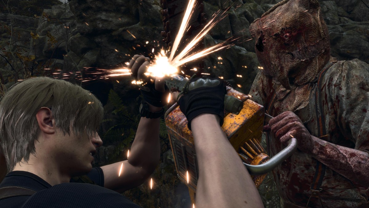 Jogos Resident Evil e outros estão com preços históricos nesta semana Resident Evil 4 Remake está em promoção em diversas plataformas — Foto: Reprodução/Luiza M. Martins