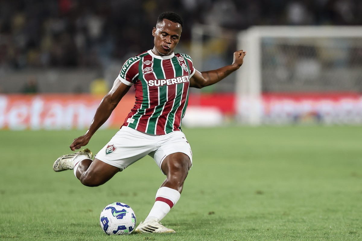 Jhon Arias assinará contrato de quatro anos com Wolverhampton, da Inglaterra (Foto: LUCAS MERÇON / FLUMINENSE F.C.)