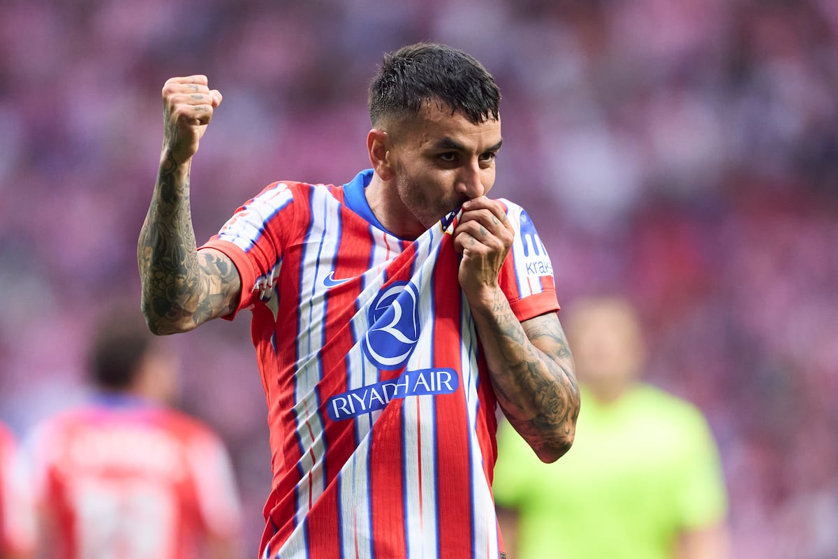 Despedida de Ángel Correa, ícone do futebol e mestre do 'puntín' Ángel Correa celebra um gol com o Atlético de Madrid contra o Betis no mês passado. (Foto: Mateo Villalba/Getty Images)