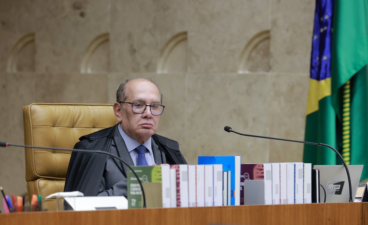Ministro Gilmar Mendes, durante sessão do STF (Foto: Fellipe Sampaio/STF/11-06-2025)