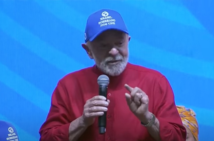 Governo Lula anuncia taxação sobre grandes empresas de tecnologia dos EUA O presidente Lula durante Congresso da UNE, nesta quinta (Foto: Canal Gov/Youtube)