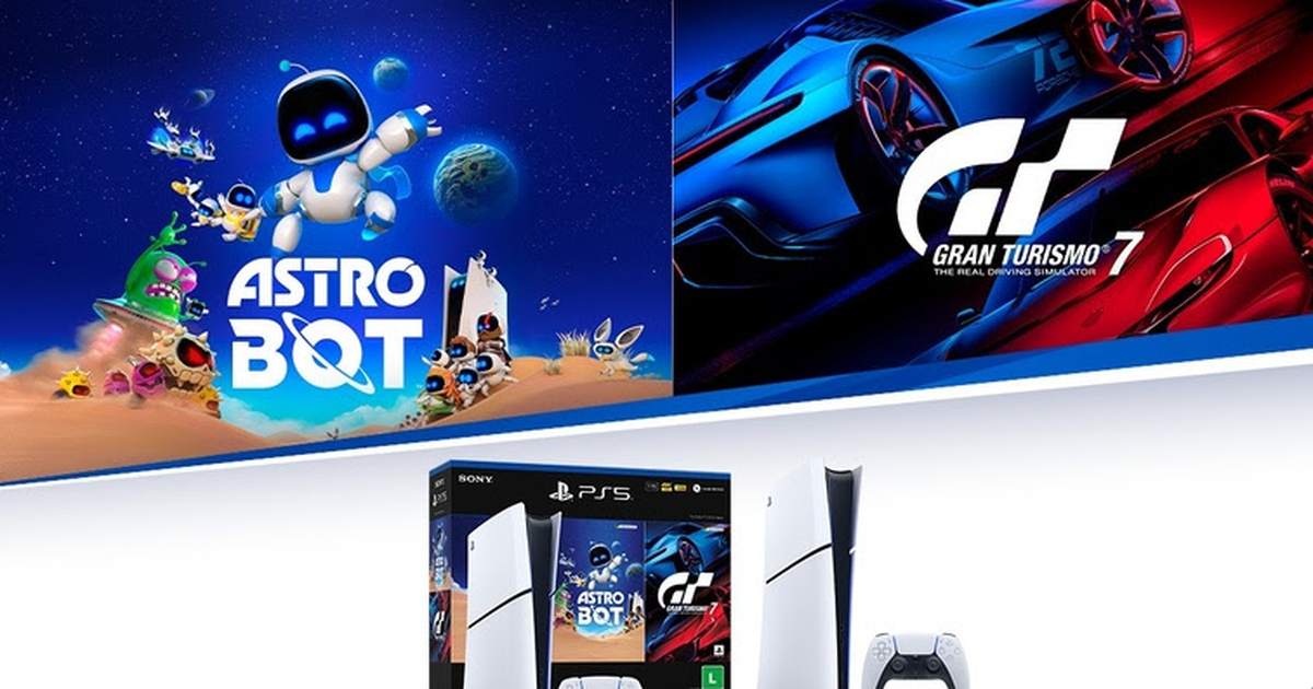 PS5 lança pacote com Astro Bot e Gran Turismo 7 para os gamers brasileiros