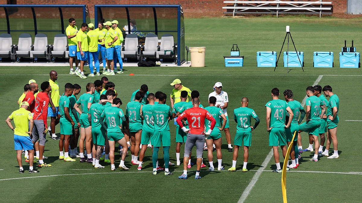 Palmeiras intensifica concentração para últimos preparativos antes do Botafogo Concentração do Palmeiras em Greensboro (Foto: Divulgação)