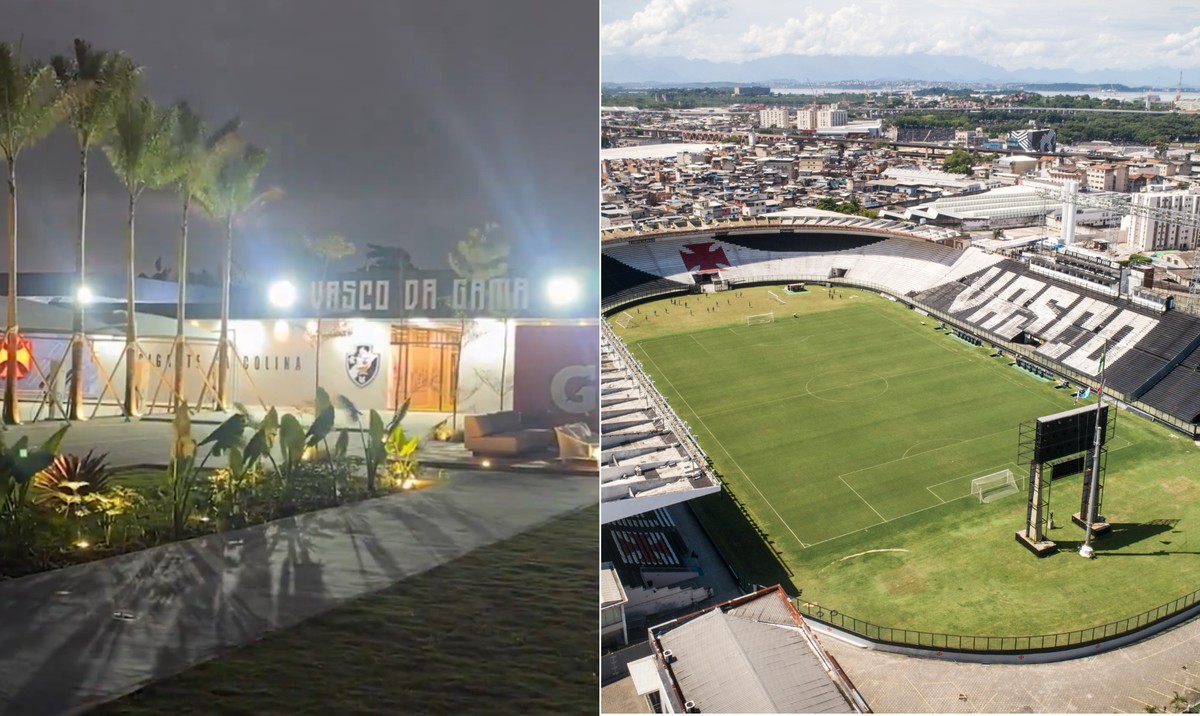Vasco avança com melhorias no CT e reforma de São Januário no segundo semestre CT Moacyr Barbosa e São Januário (Foto: Reprodução e Brenno Carvalho)