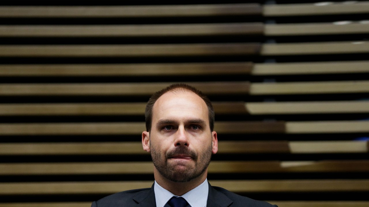 Deputado federal Eduardo Bolsonaro (PL-SP) (Foto: Fernando Bizerra/EFE)