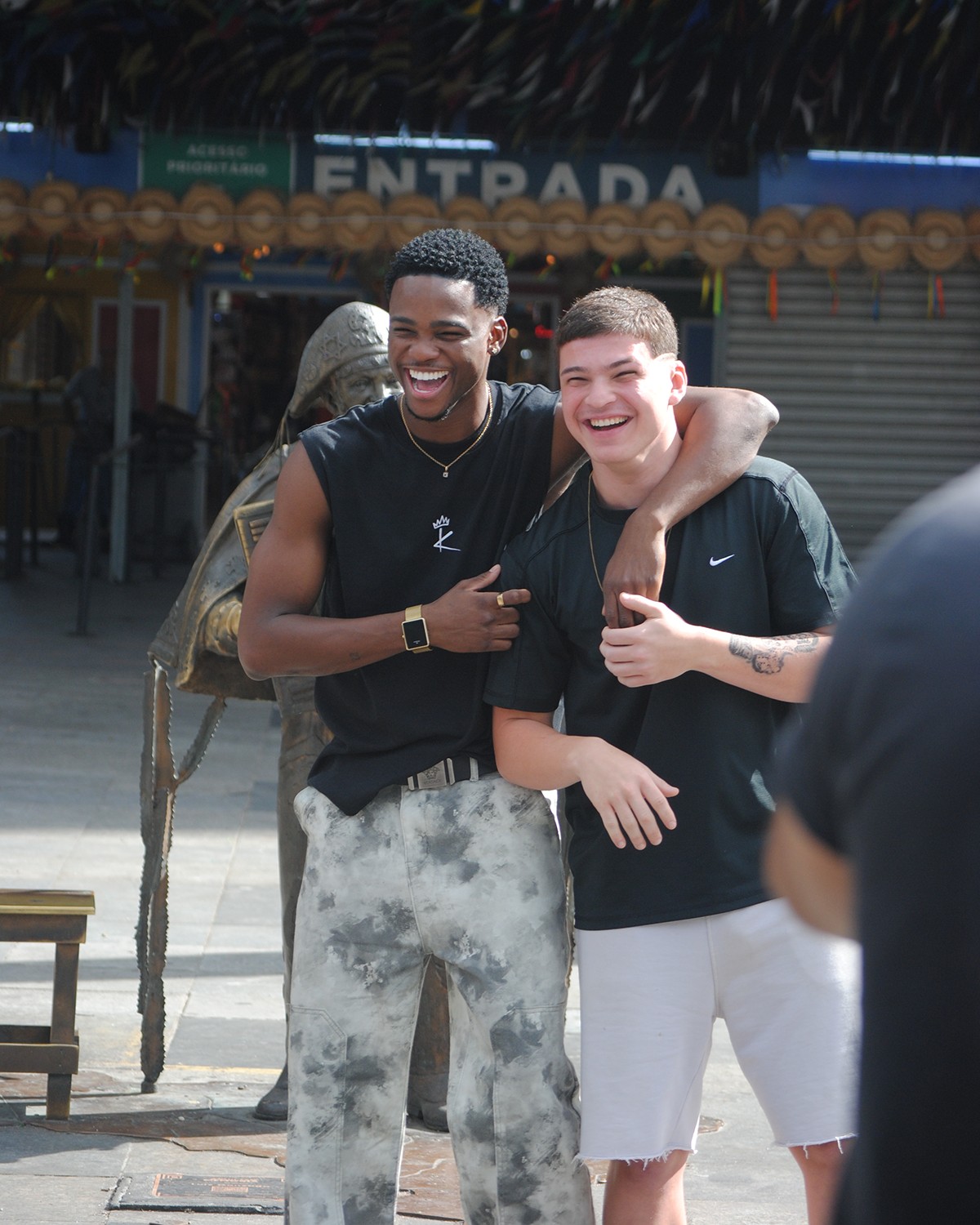 Faíska e Pedro Henrique Ferreira destacam amizade verdadeira fora das telas Foto: Reprodução