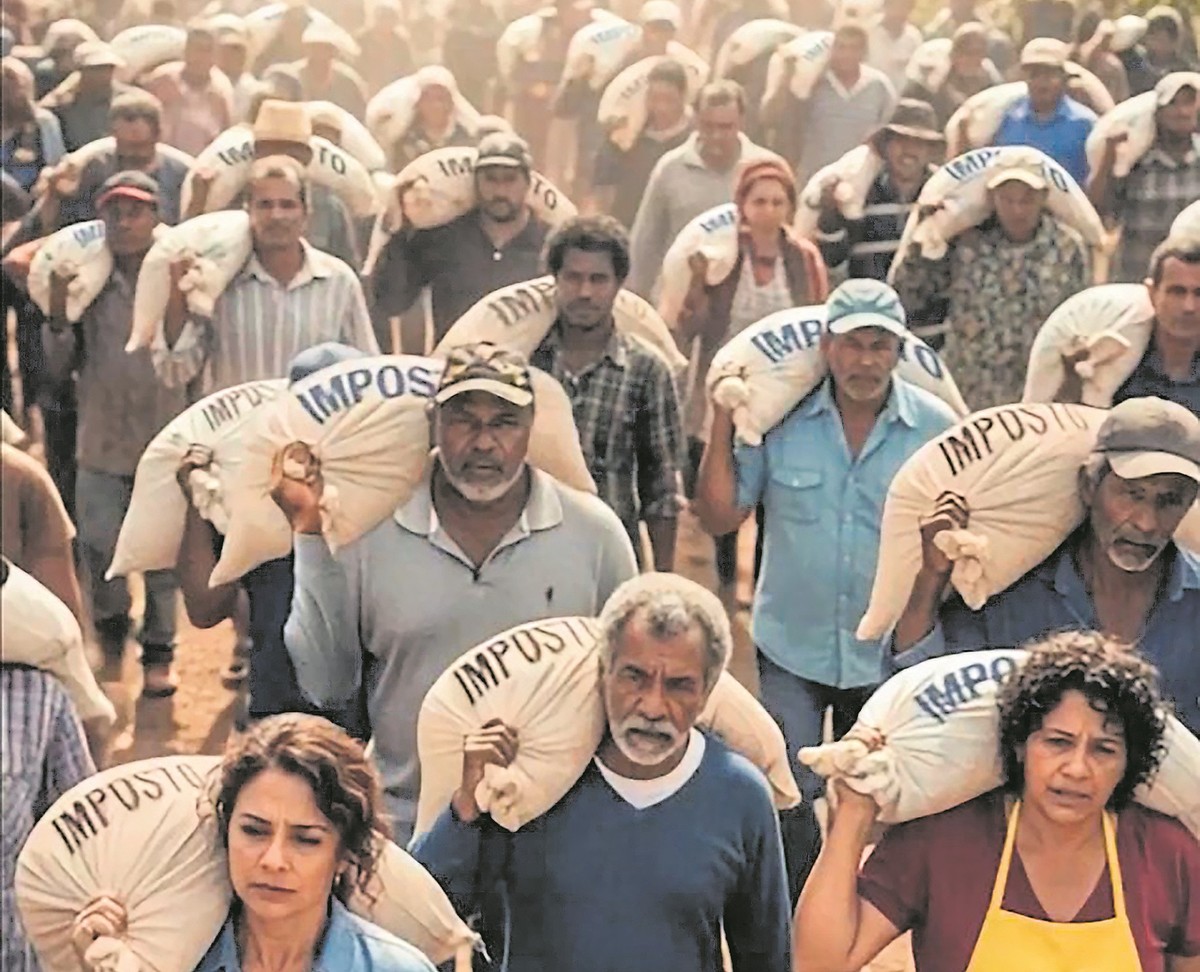 Perfis digitais impulsionam campanha contra super-ricos nas redes sociais Vídeos feitos com IA que reforçam o peso dos impostos aliados a ataques ao Congresso ganharam força após a derrubada de decreto que aumentava o IOF (Foto: Reprodução)