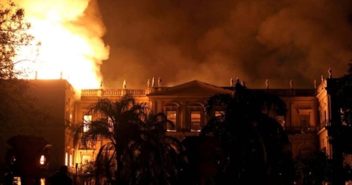 PF conclui que não houve crime nem omissão no incêndio do Museu Nacional Incêndio no Museu Nacional, no Rio. (Foto: Marcos Arcoverde/Estadão)