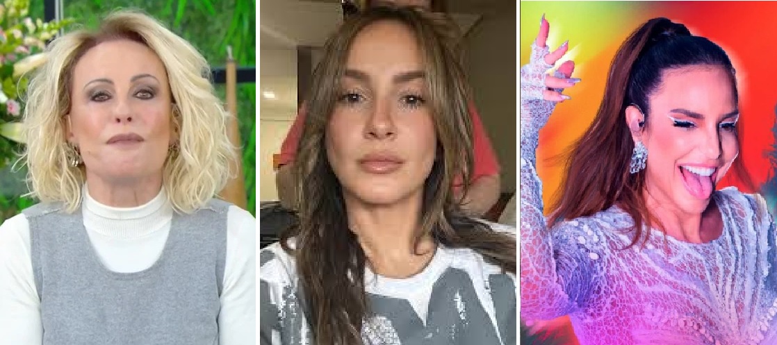 Ana Maria Braga presenteia Claudia Leitte com hit de Ivete Sangalo Ana Maria Braga, Claudia Leitte e Ivete Sangalo - (Foto: Reprodução)