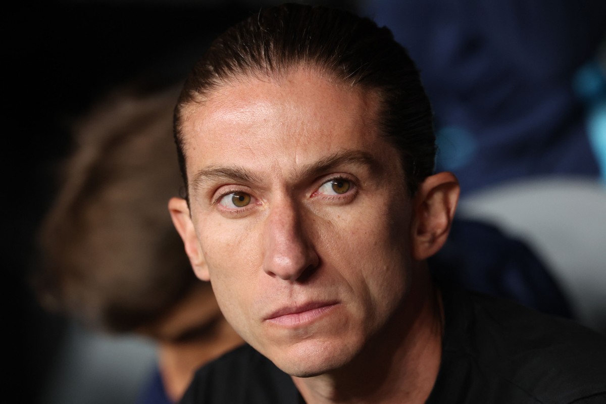 Filipe Luís durante o jogo entre Flamengo e Espérance (Foto: FRANCK FIFE / AFP)