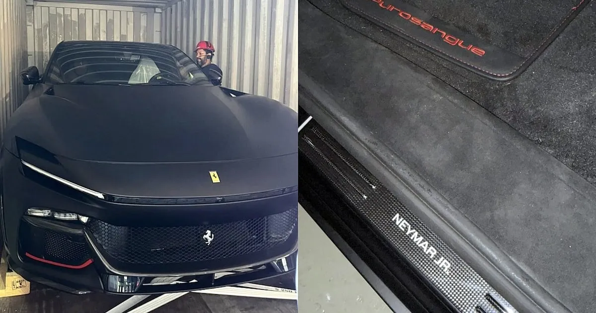 Neymar adquire nova Ferrari Purosangue, SUV de luxo avaliado em R$ 7,5 milhões