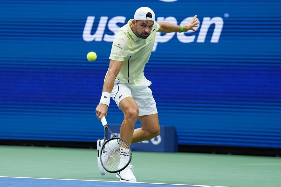 Dimitrov desiste do US Open e perde sequência em Grand Slams por lesão Foto: Reprodução