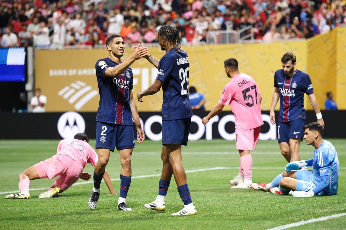 Inter Miami é eliminado no Mundial de Clubes, evidenciando limitações da MLS Foto: Reprodução/The Athletic UK