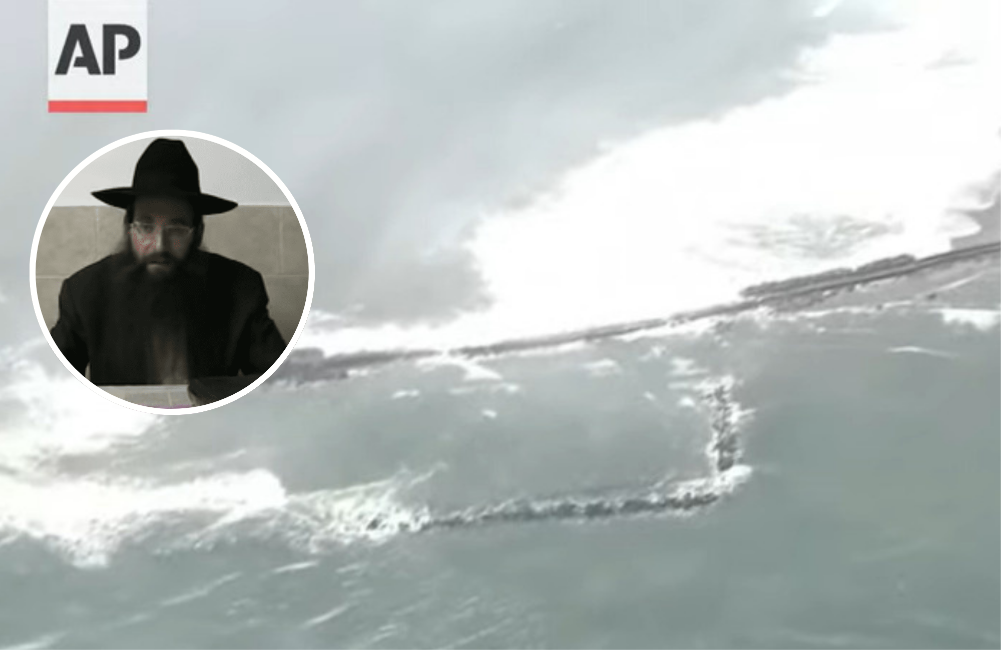 Tsunami atinge Hokkaido, no Japão, após terremoto de magnitude 8,8 na Rússia; rabino Yekutiel Fish [destaque]. (Foto: Captura de tela/YouTube/Mirror Now)