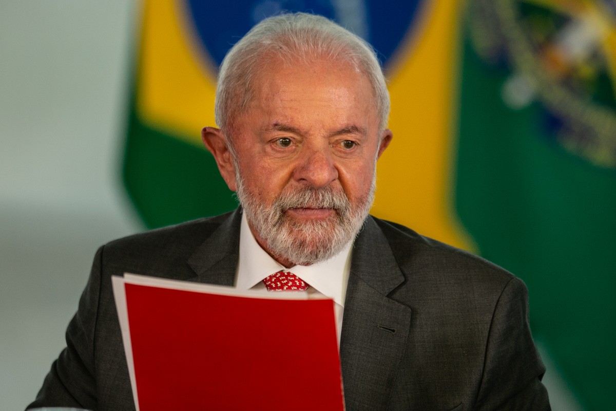 Lula e ministros criticam tarifaço e consideram sanções a Moraes inaceitáveis Presidente Lula no Palácio do Planalto (Foto: Brenno Carvalho / Agência O Globo)