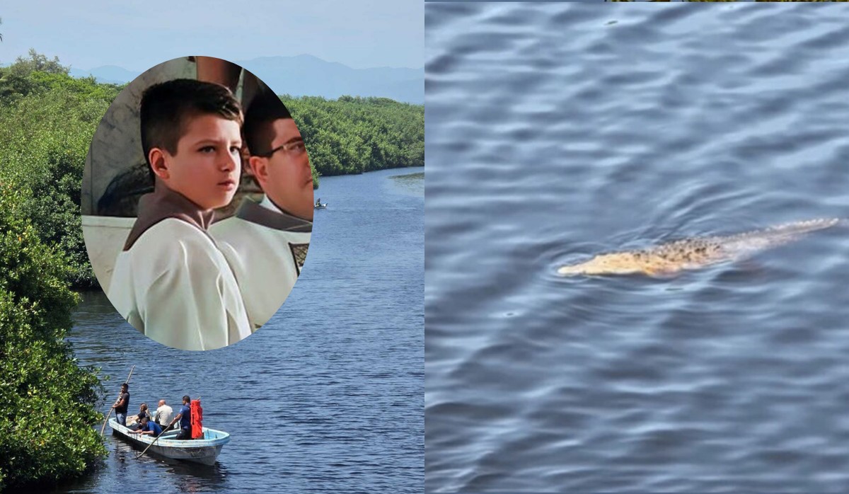 Menino de 14 anos morre após ataque de crocodilos em canal no México Andrés Alejandro Santana Hernández foi morto na sexta-feira (18) (Foto: Reprodução)