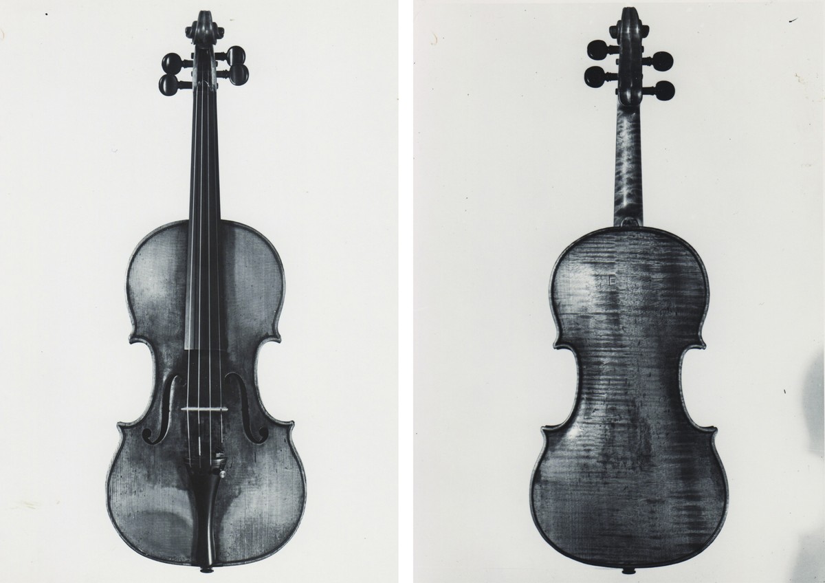 Violino Stradivarius roubado por nazistas pode ter sido encontrado no Japão O violino Mendelssohn em fotos tiradas antes de seu desaparecimento, em 1945 (Foto: Mendelsson-Bohnke Papers/New York Times)