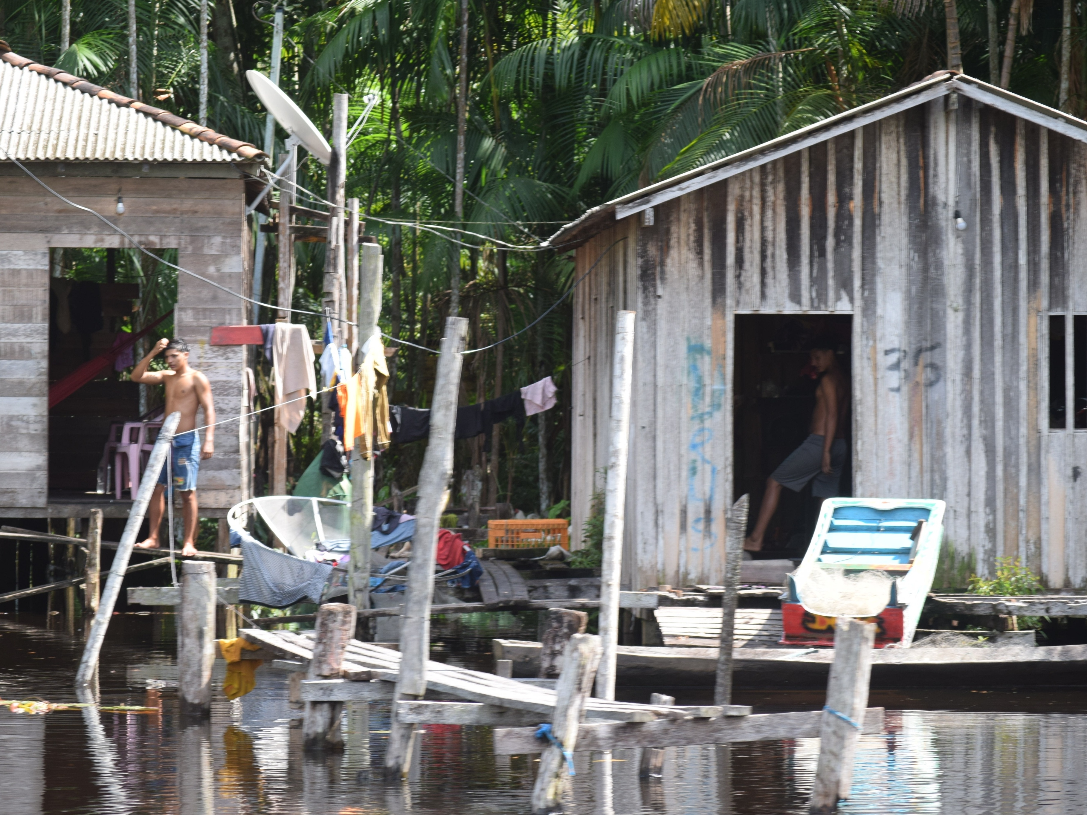 Palafita em Oeiras do Pará. Cidade foi uma das mais negligenciadas pelo Congresso na distribuição de emendas (Foto: Cristivam Alves/Acervo pessoal)