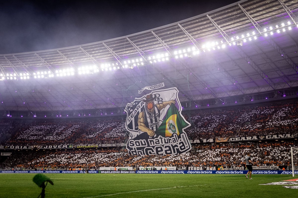 Público de Ceará x Flamengo bateu recorde do futebol nordestino em 2025 (Foto: Gabriel Silva / Ceará SC)
