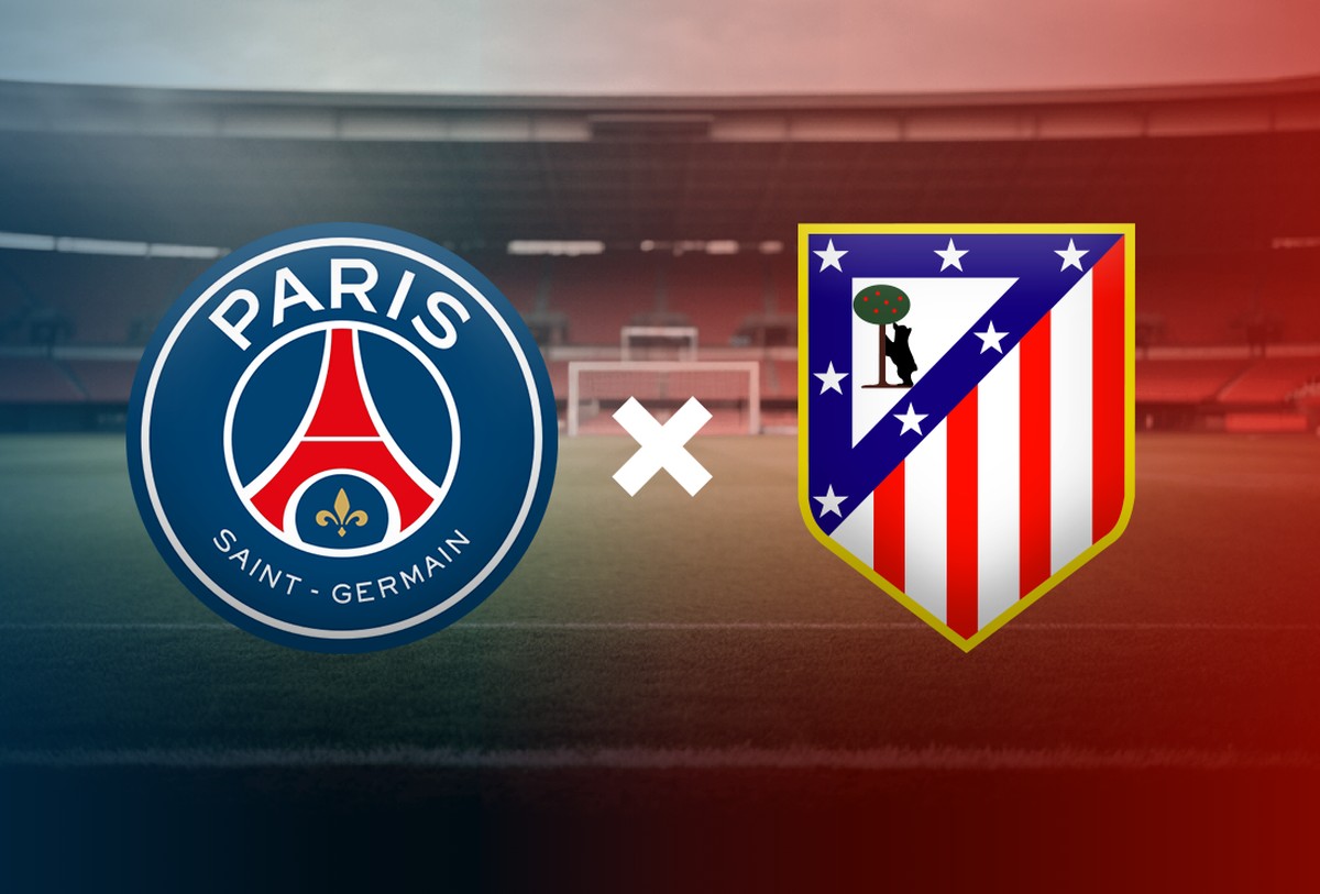 PSG x Atlético de Madrid - Grupo B - Copa do Mundo de Clubes (Foto: Editoria de Arte)